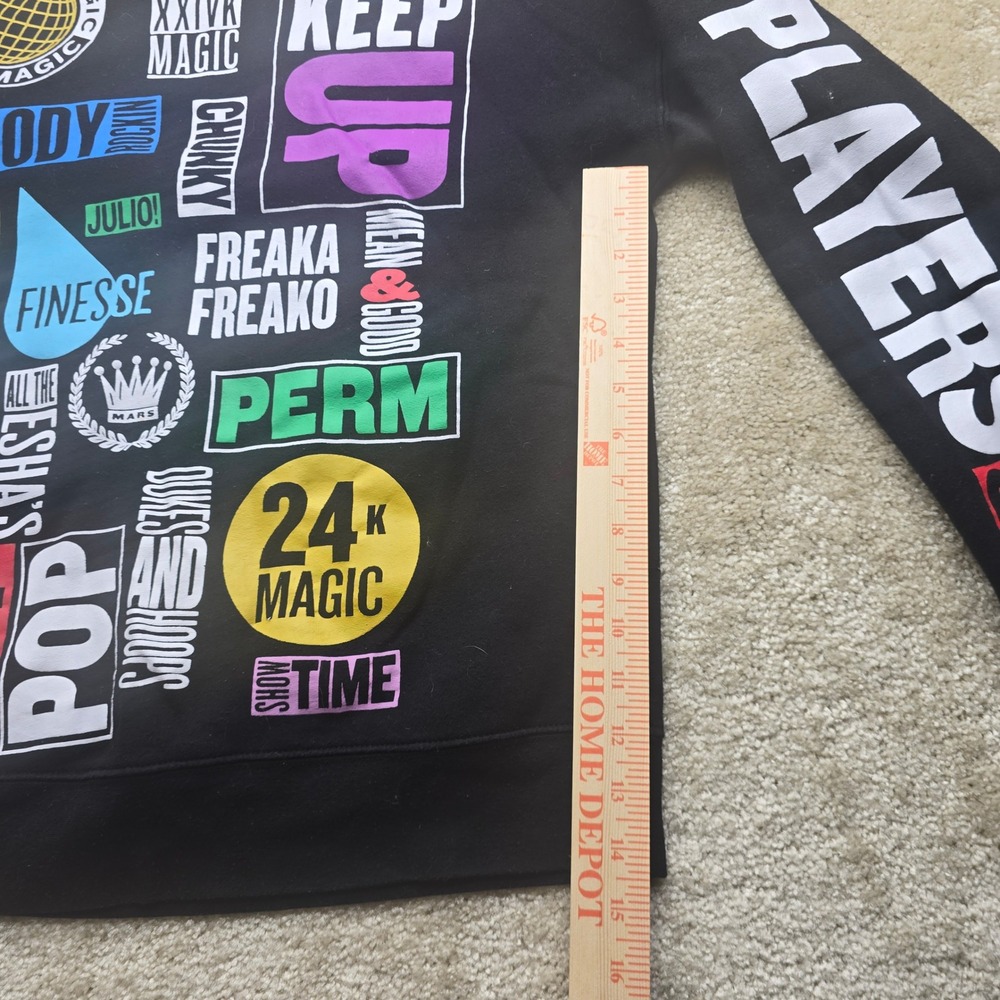 XXIVK‎ Magic World Tour Graphic Sweatshirt Black Men's Size L - Picture 10 of 11